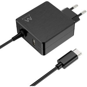 Cargador de pared USB tipo C con PD (Power Delivery) de 65 W con puerto USB-A