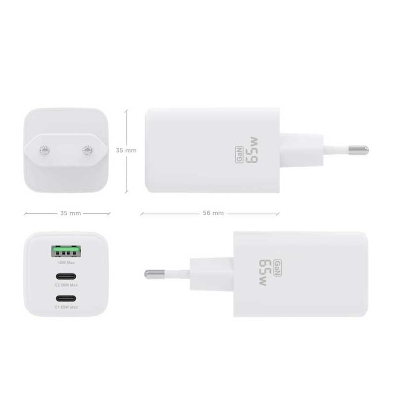 AISENS cargador Gan 65W - Imagen 2