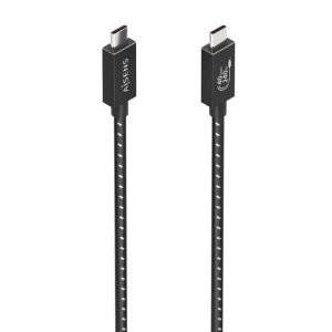 A156-0866 – Cable USB4 Gen3x2 Aluminio 40Gbps 8K@60Hz 5A 48V 240W E-Mark, Tipo USB-C/M-USB-C/M, Negro, 0.5M
