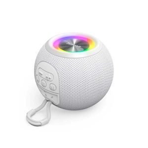 Hama Altavoz Bluetooth "Ball Shape", 5 modos de luz, 5W, Blanco