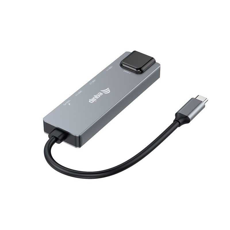 equip adaptador multifuncional 5en1 2.5GbE, USB-A x2, USB-C x1, USB-C, 100w USB PD - Imagen 3