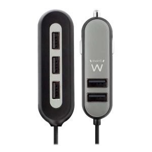 Cargador para coche de 5 puertos y 10,8A